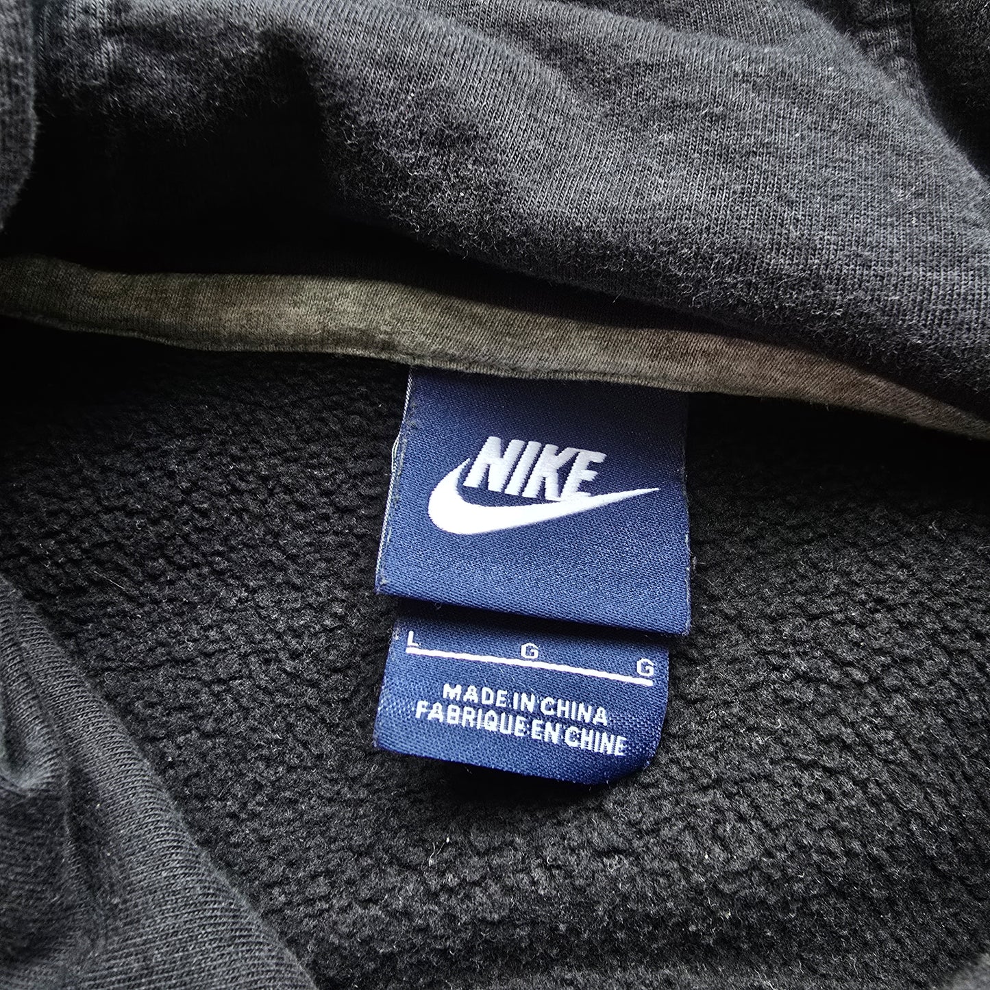 Vintage 2000's Nike Embroidered Mini Swoosh Hoodie - M/L