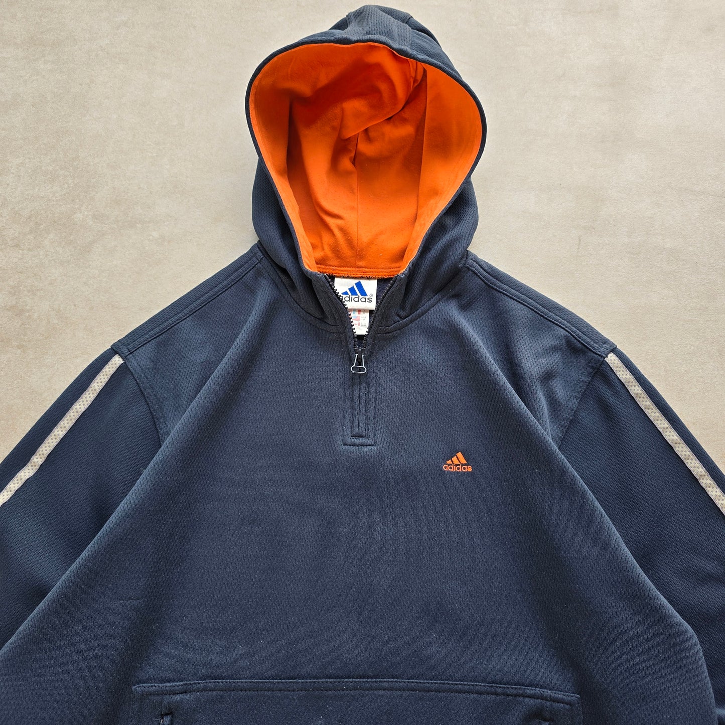 Vintage Adidas 1/4 Zip Hoodie - M
