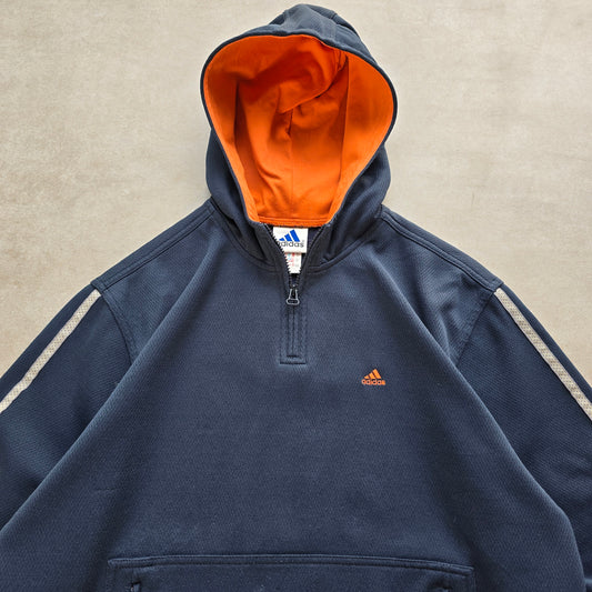 Vintage Adidas 1/4 Zip Hoodie - M