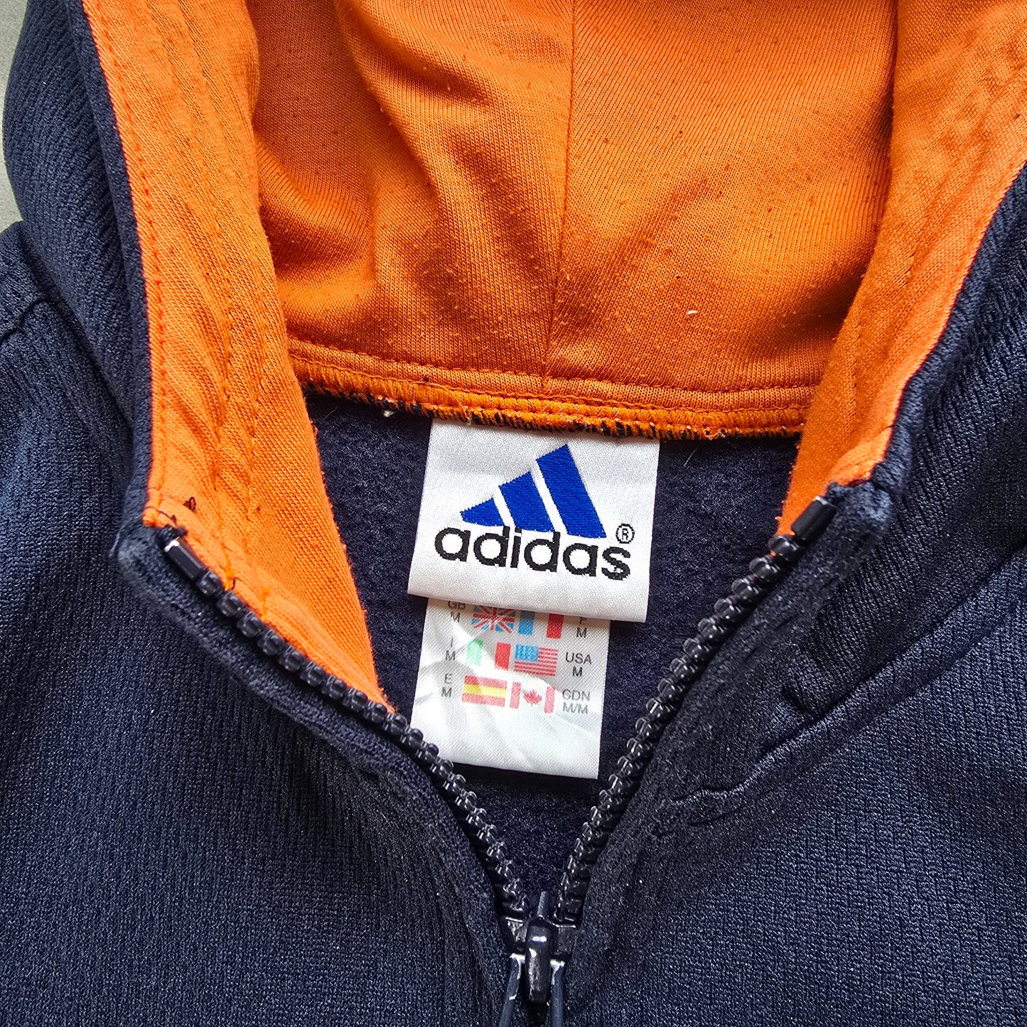 Vintage Adidas 1/4 Zip Hoodie - M