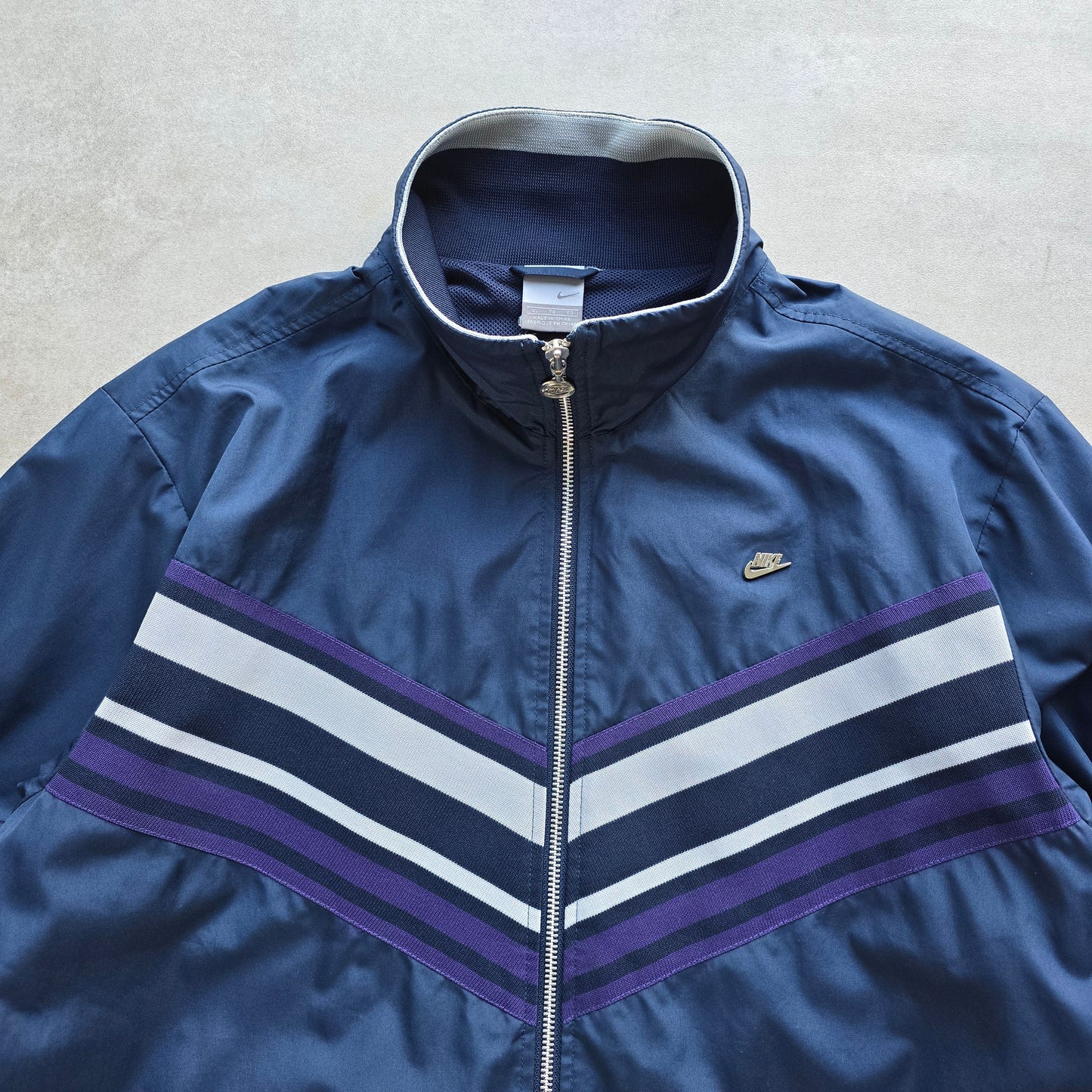 Vintage Nike Metal Logo Track Jacket - M