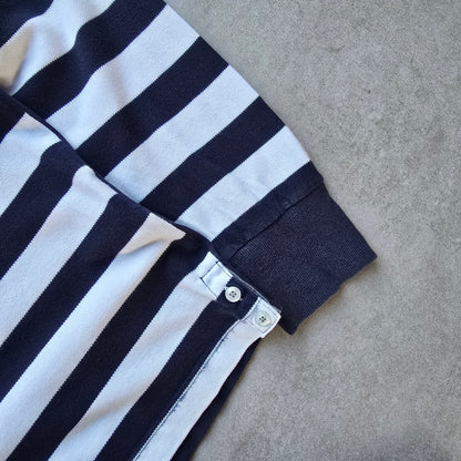 Gant Striped Long Sleeve Polo Shirt - XXL