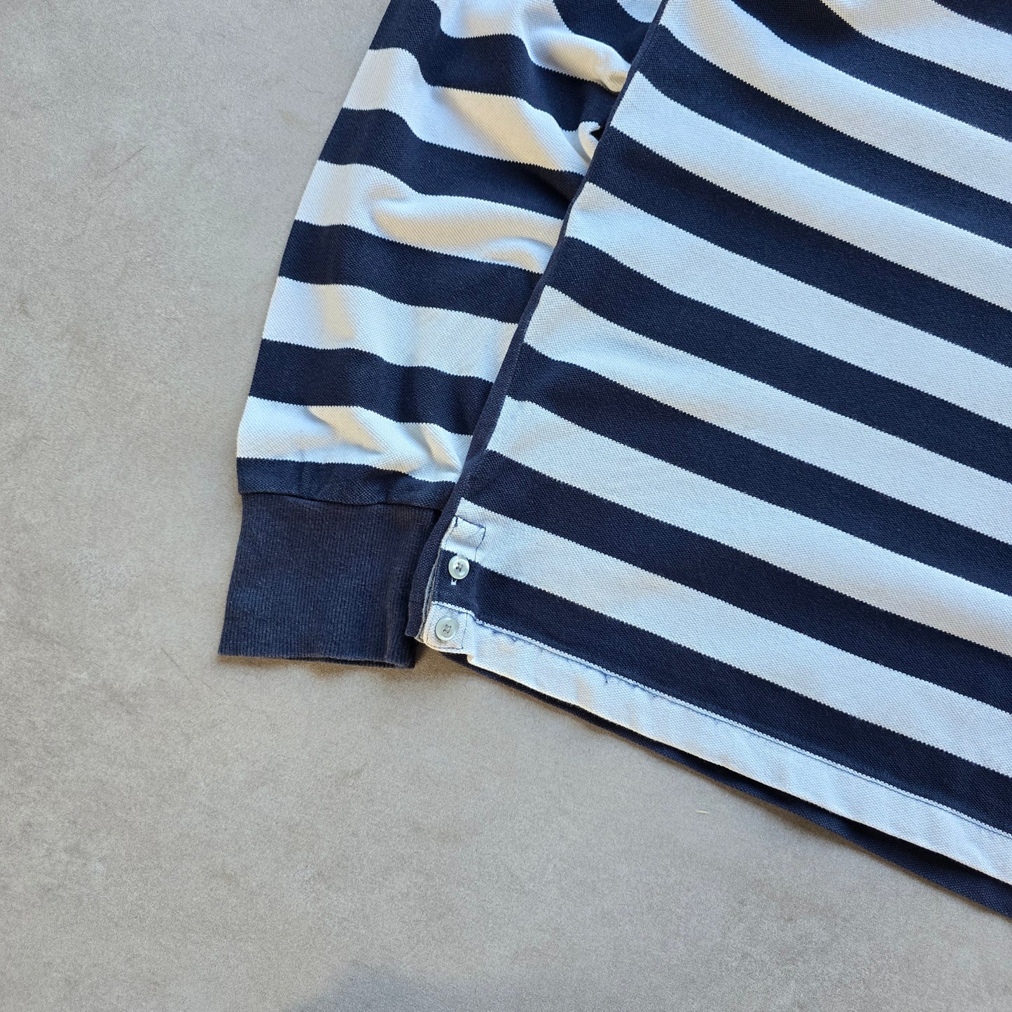 Gant Striped Long Sleeve Polo Shirt - XXL