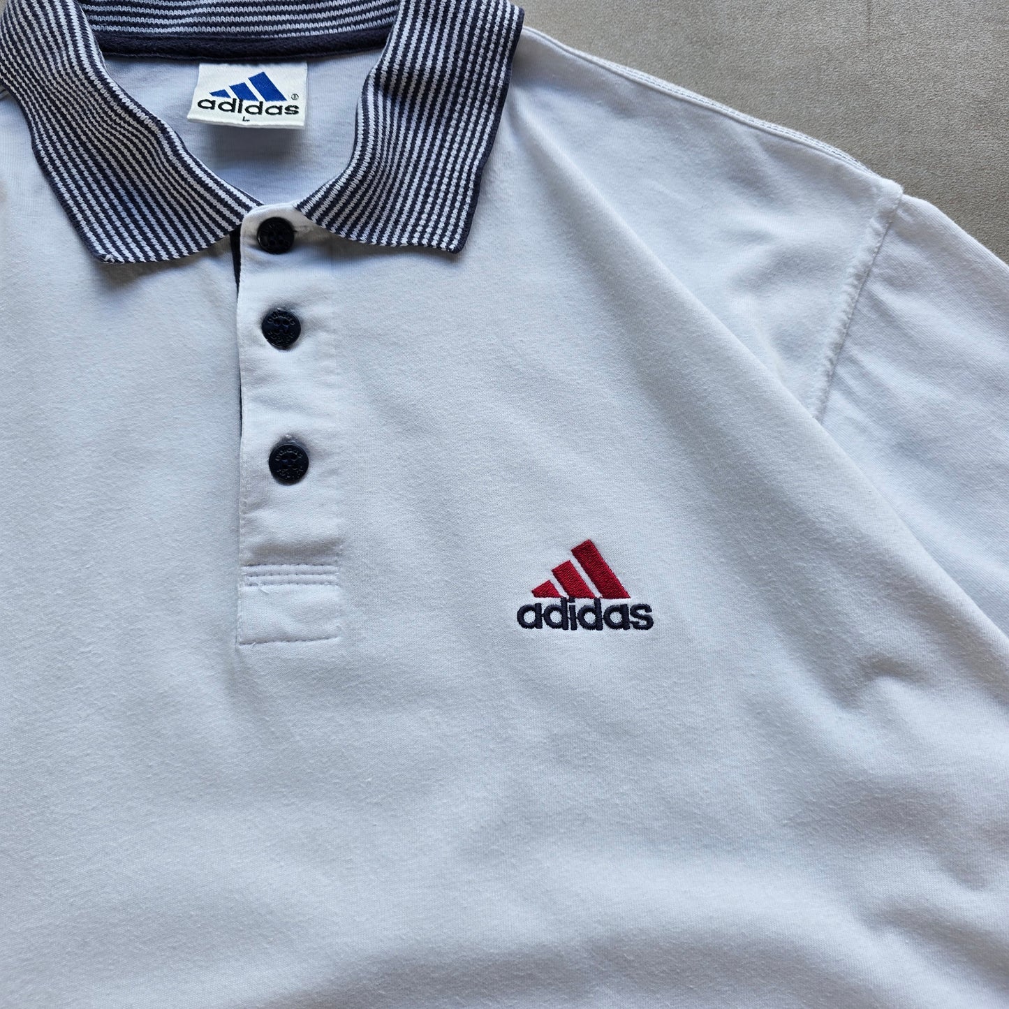 Vintage Adidas Polo Shirt - M