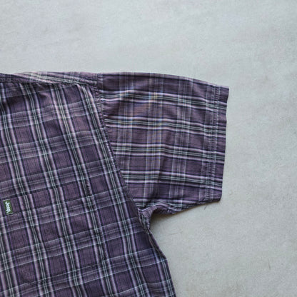 Jeep Plaid Short Sleeve Button Up Shirt - M