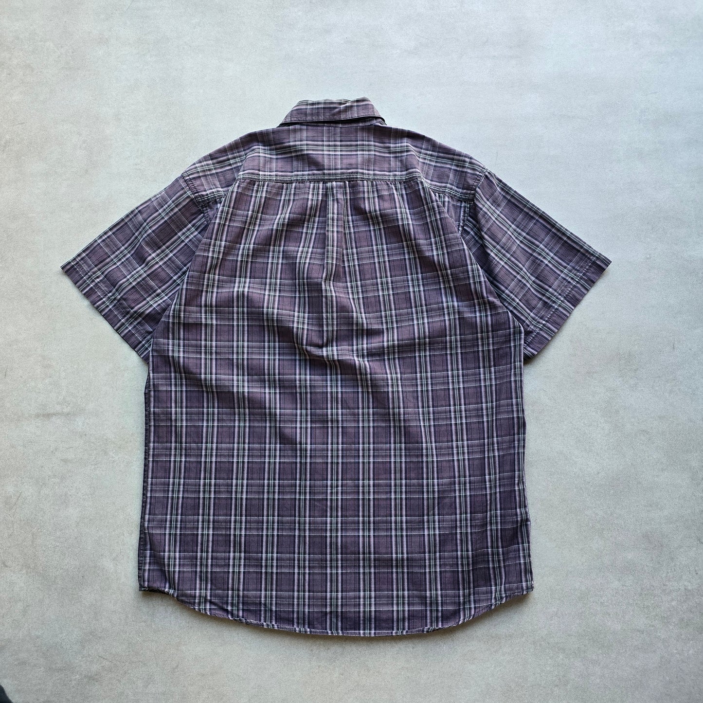 Jeep Plaid Short Sleeve Button Up Shirt - M
