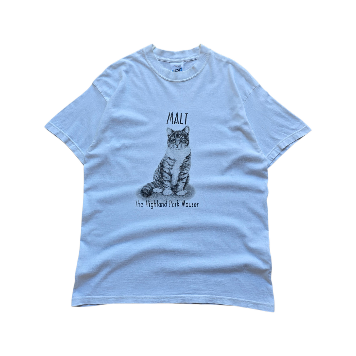 Vintage 90's Malt The Highland Park Mouser Cat Tee - M