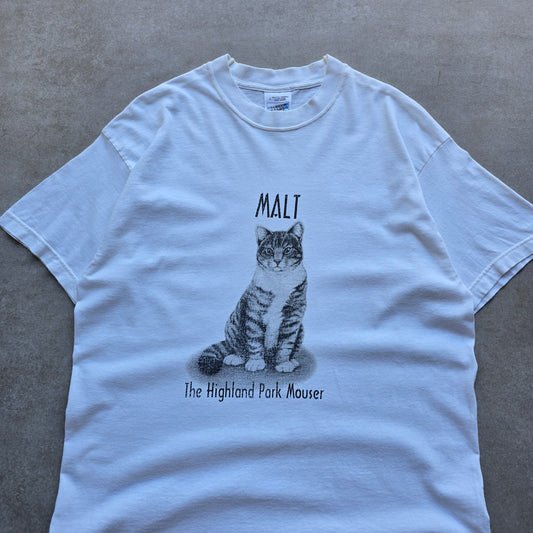 Vintage 90's Malt The Highland Park Mouser Cat Tee - M