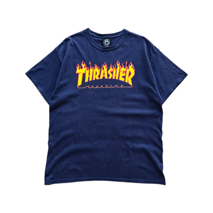 Thrasher Flames Logo Tee - L