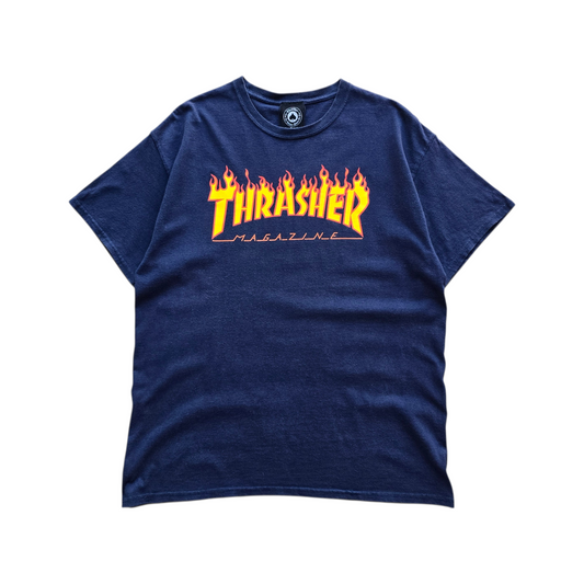 Thrasher Flames Logo Tee - L