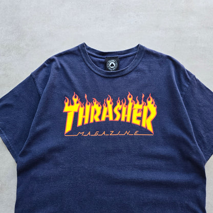 Thrasher Flames Logo Tee - L