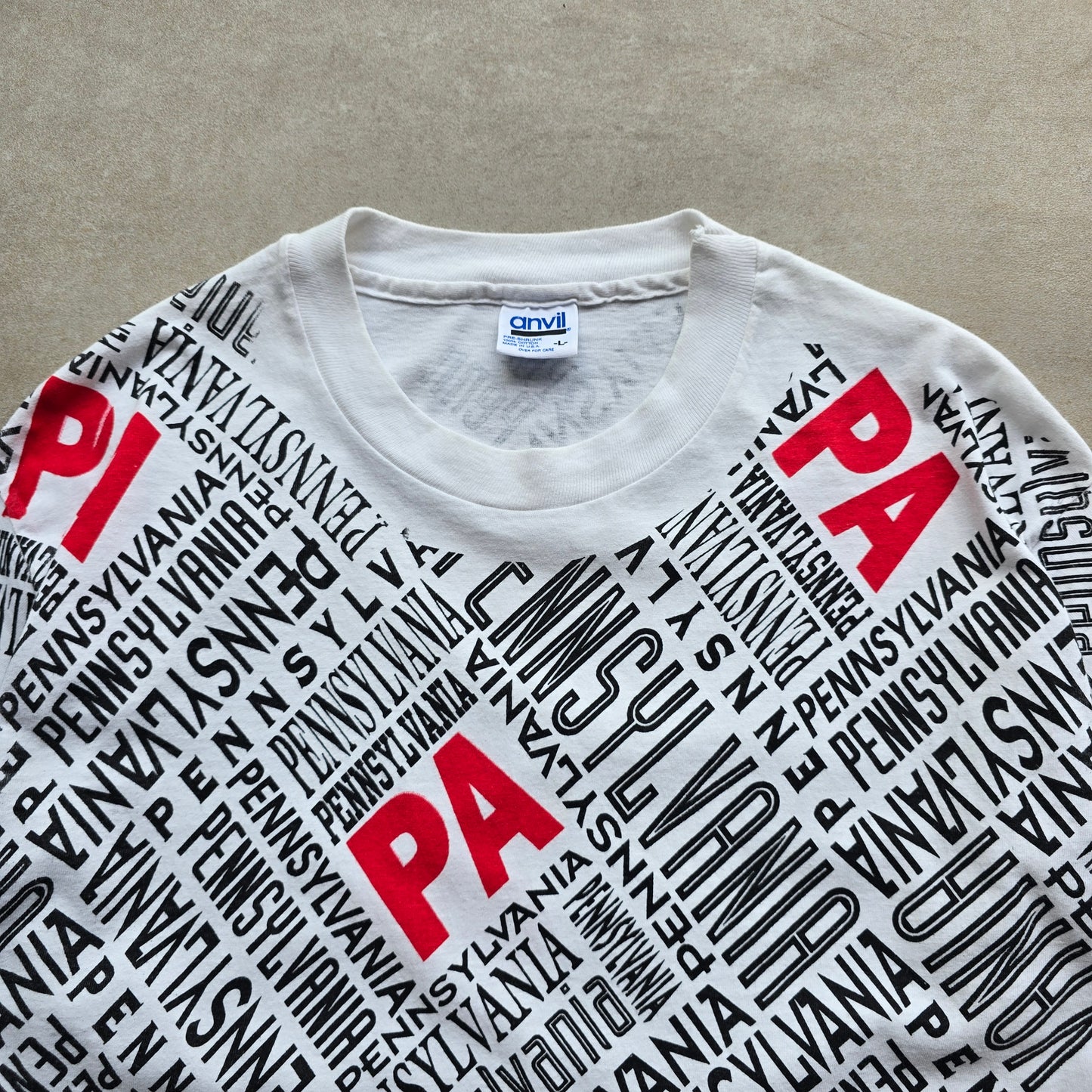 Vintage 90's Pennsylvania AOP Tee - S/M