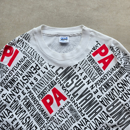 Vintage 90's Pennsylvania AOP Tee - S/M