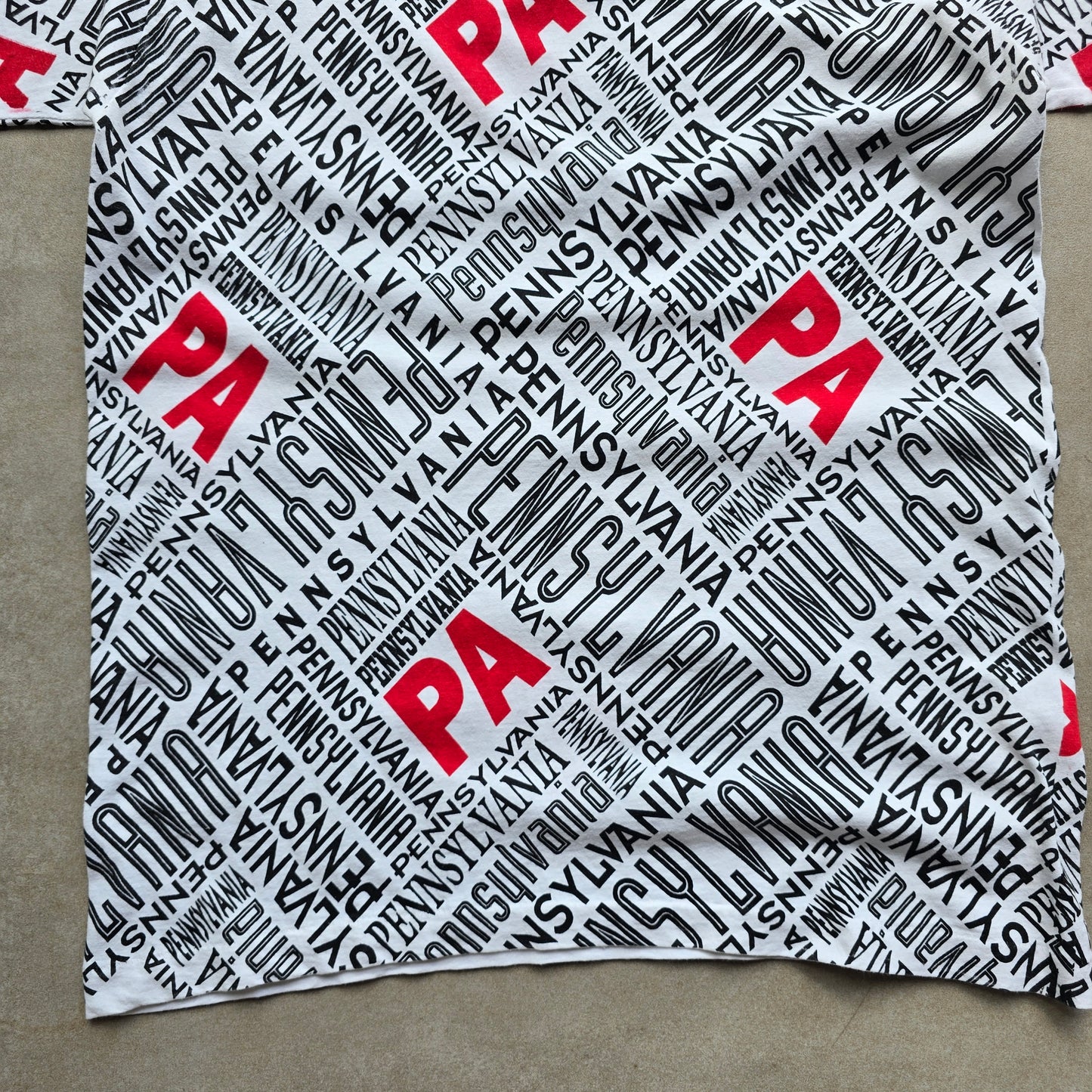 Vintage 90's Pennsylvania AOP Tee - S/M