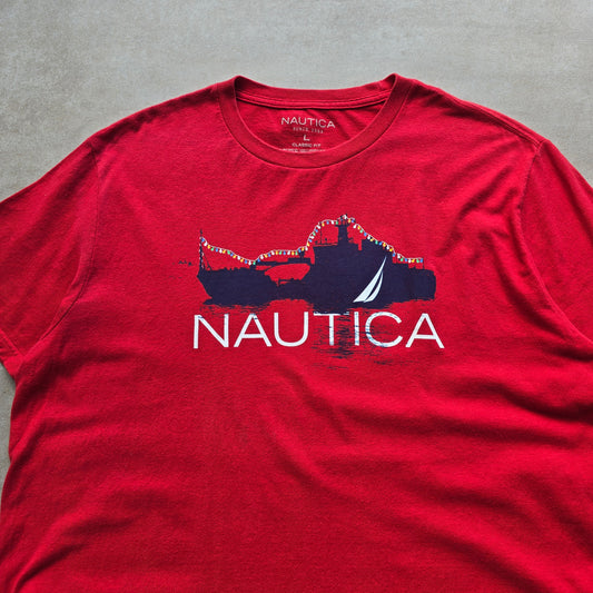 Nautica Boat Graphic Tee - L