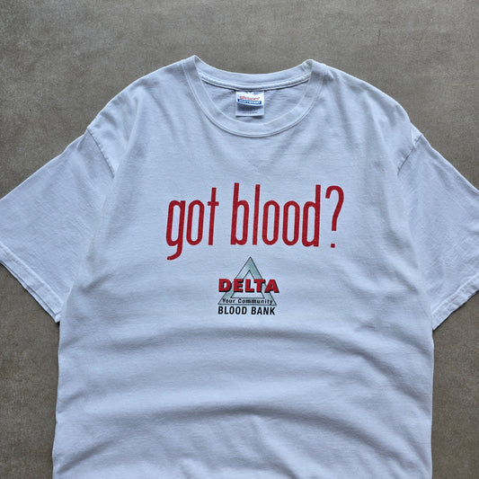Vintage Got Blood? Delta Community Bank Tee - M