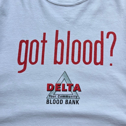 Vintage Got Blood? Delta Community Bank Tee - M