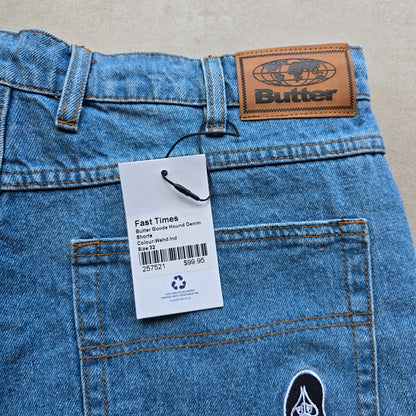 Butter Goods Hound Denim Shorts (NEW) - 32
