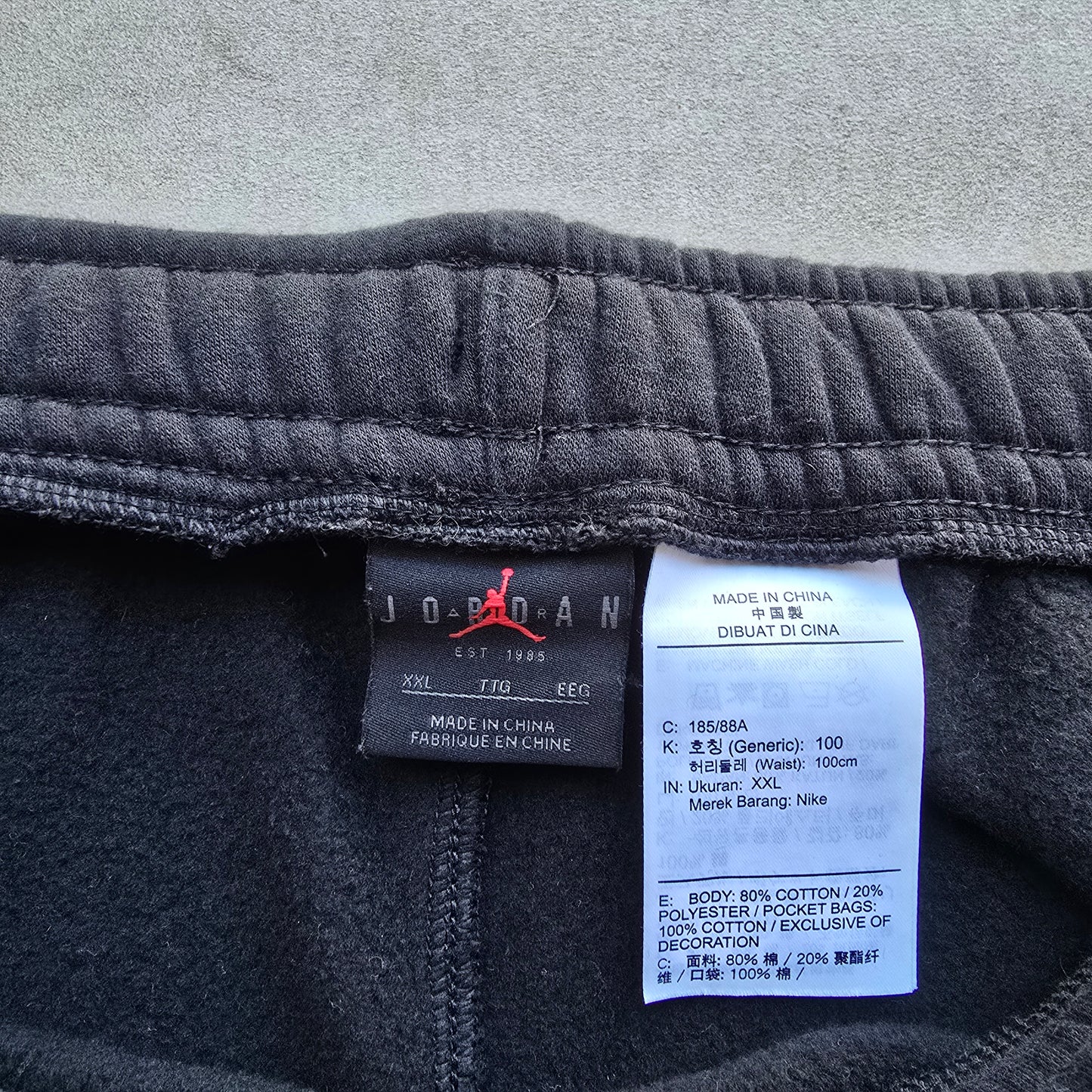 Jordan Black Sweatpants - 2XL