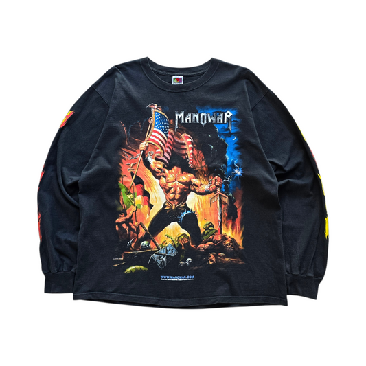 Vintage Manowar Warriors of the Word Long Sleeve Tee - XL