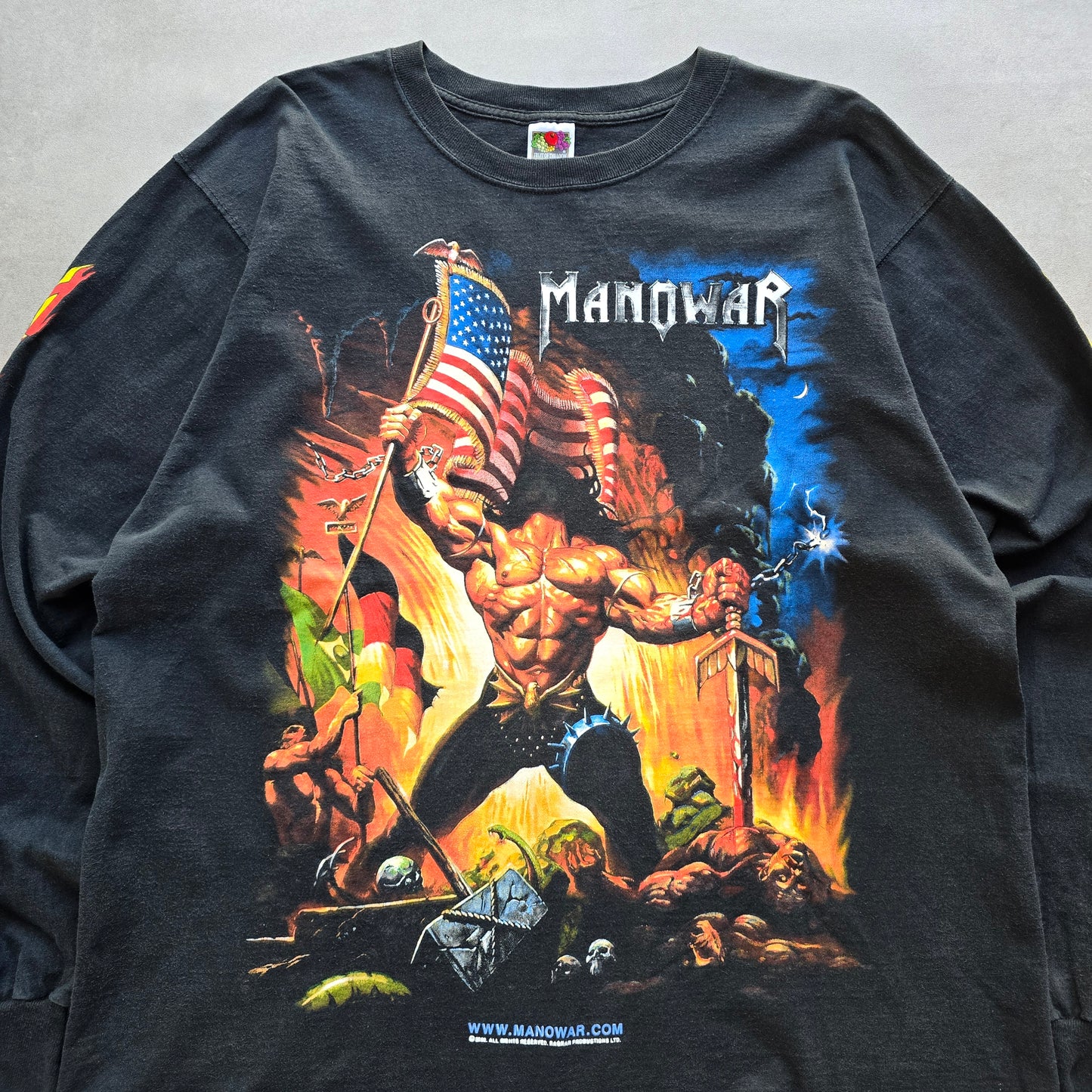 Vintage Manowar Warriors of the Word Long Sleeve Tee - XL