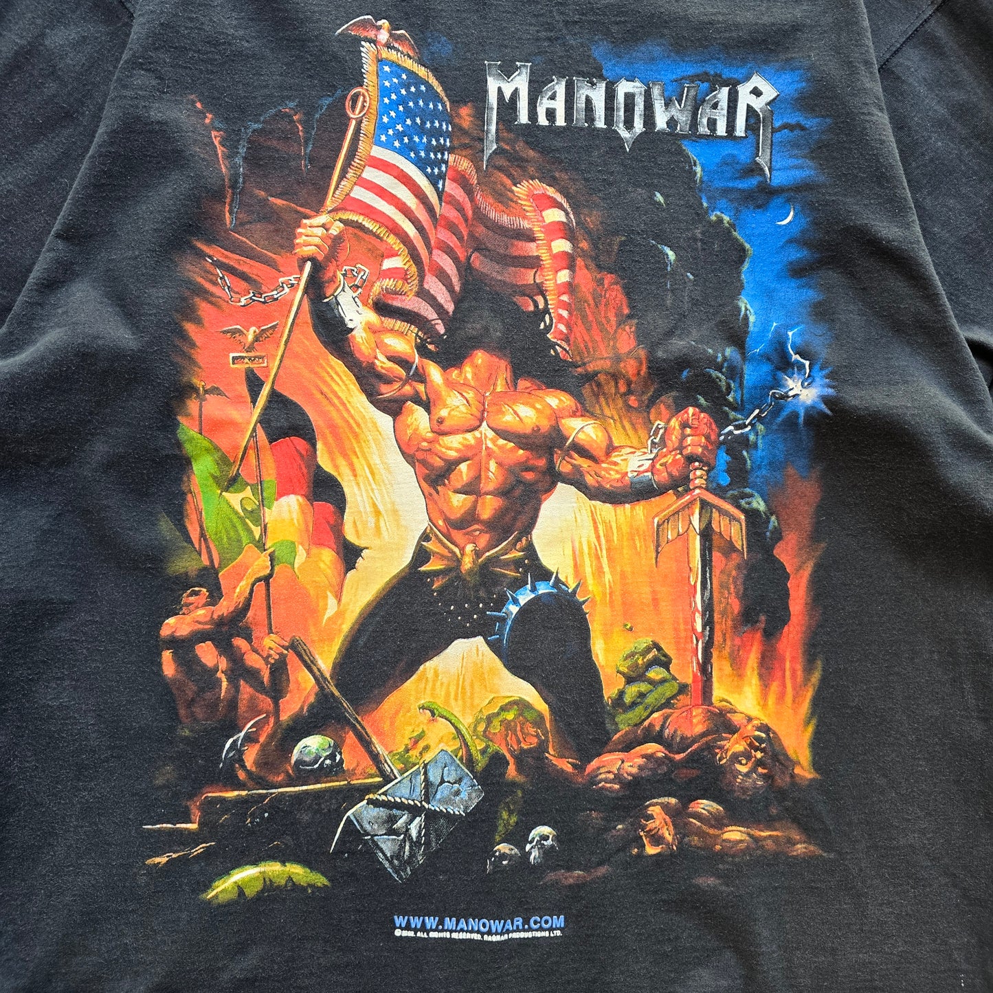 Vintage Manowar Warriors of the Word Long Sleeve Tee - XL