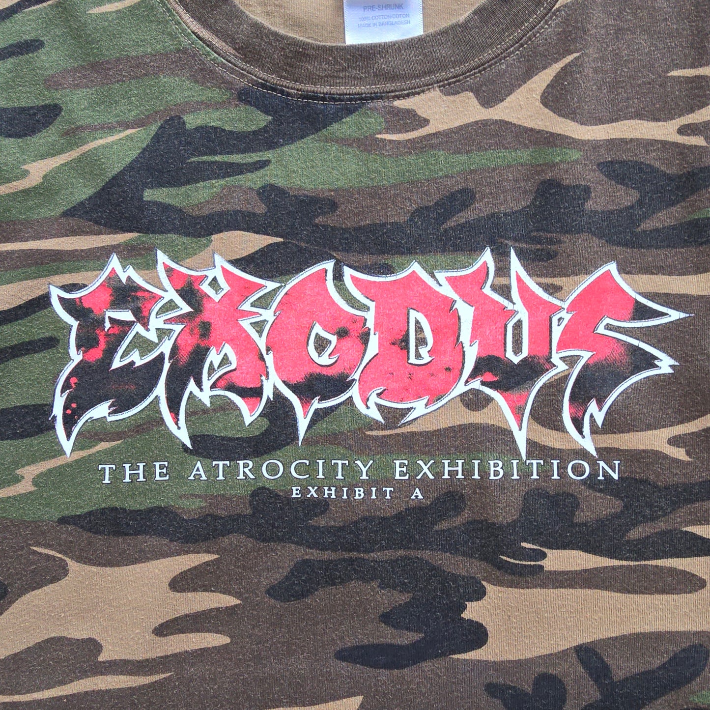 Exodus The Atrocity Exhibition 2007 Camo Tee - XL