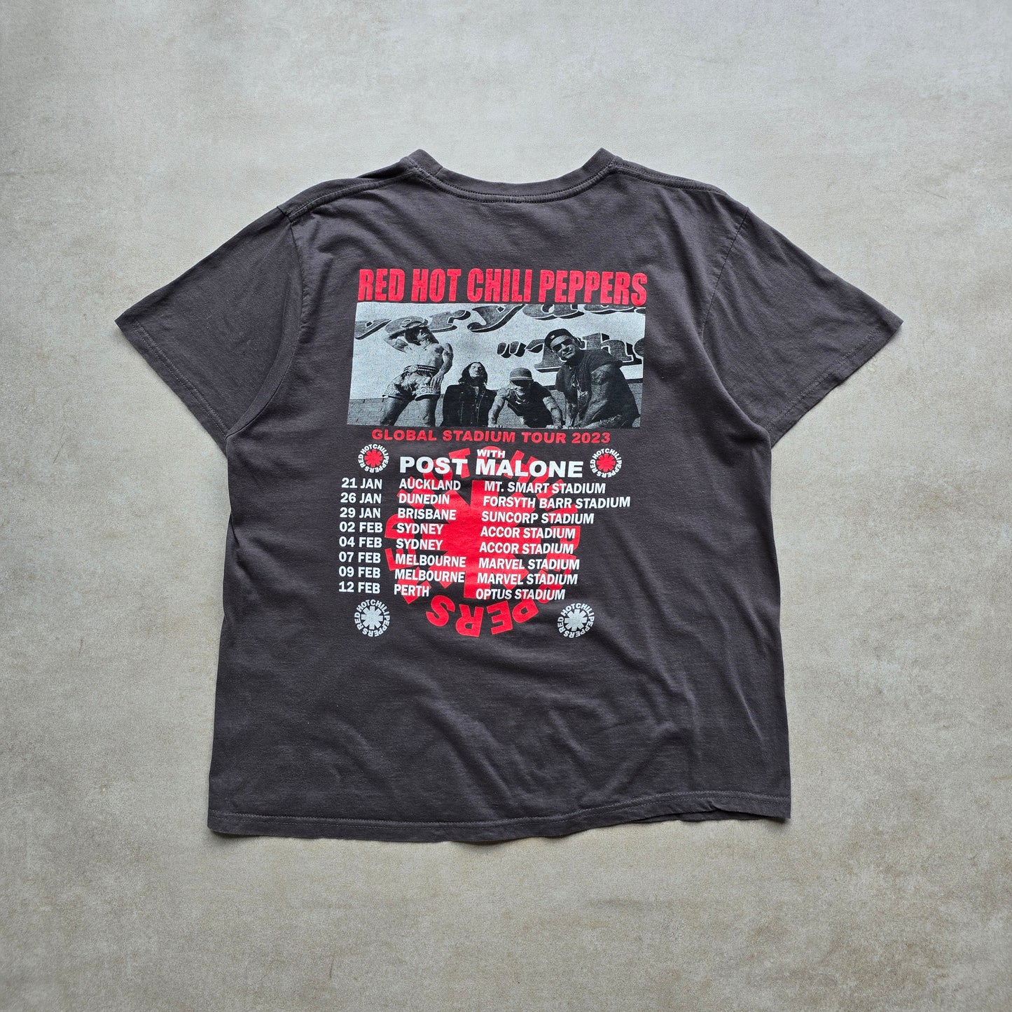 Red Hot Chilli Peppers 2023 Australia Tour Tee - M