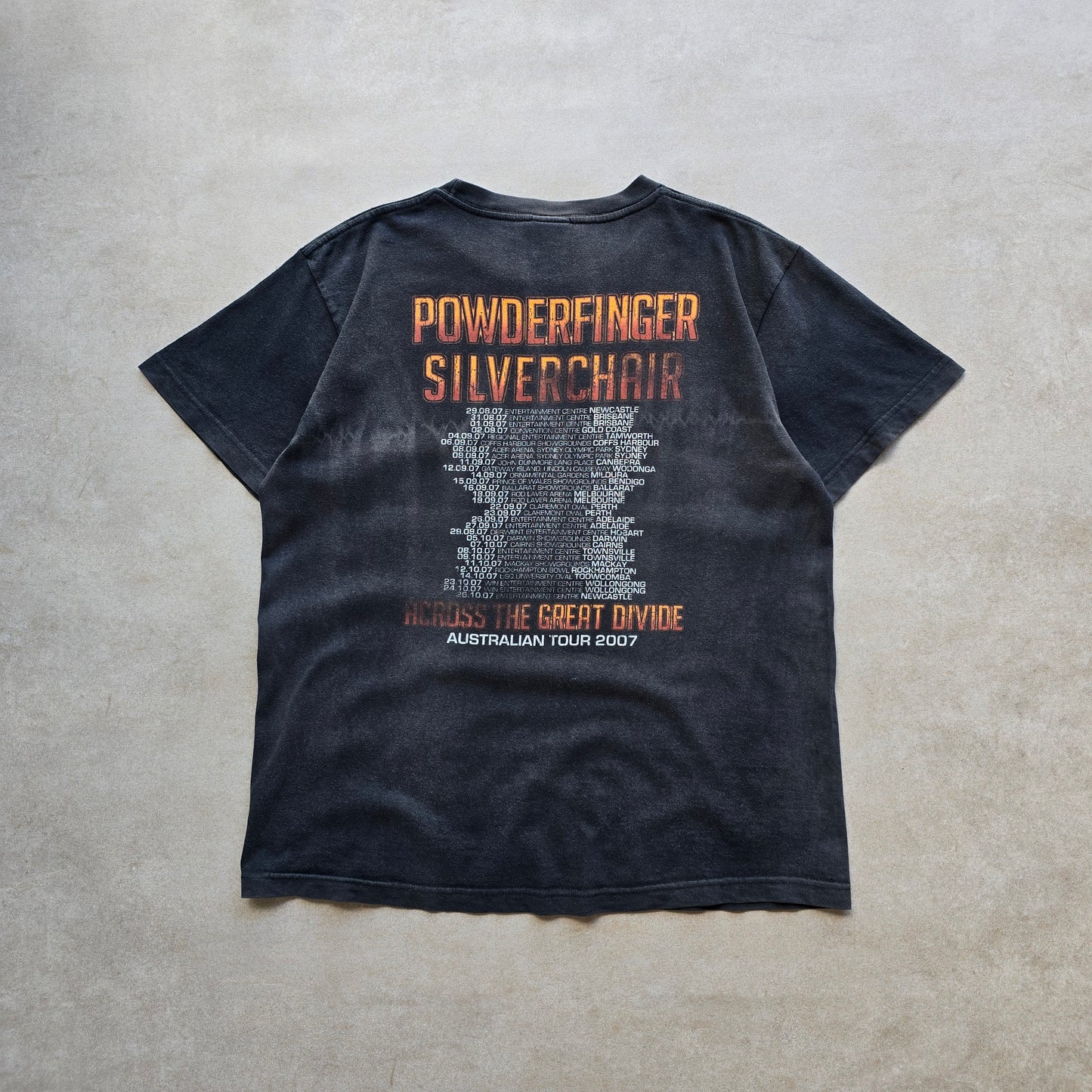 Powderfinger Silverchair 2007 Australia Tour Tee - S/M