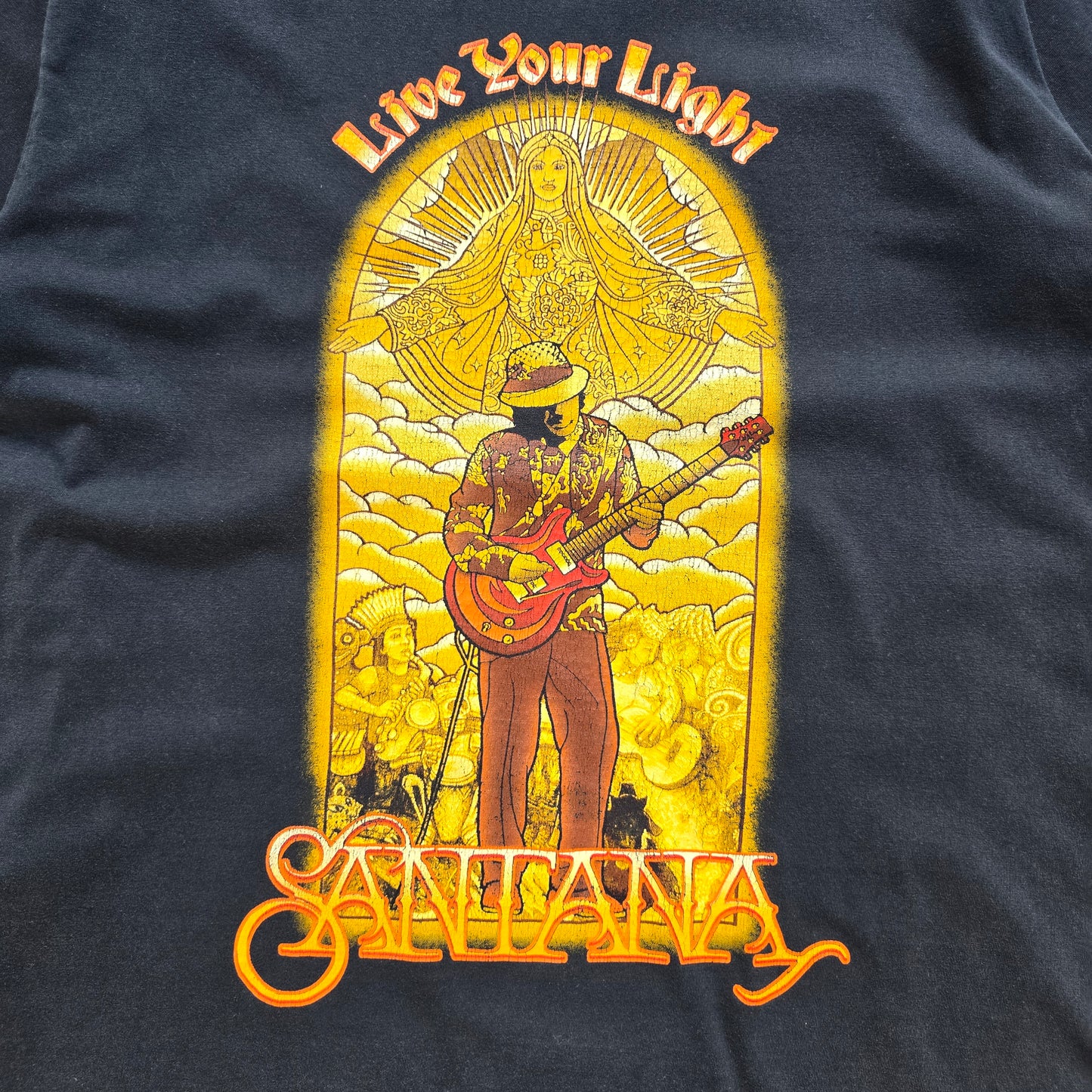 Santana Live Your Light 2008 Australia Tour Tee - S