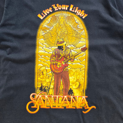 Santana Live Your Light 2008 Australia Tour Tee - S