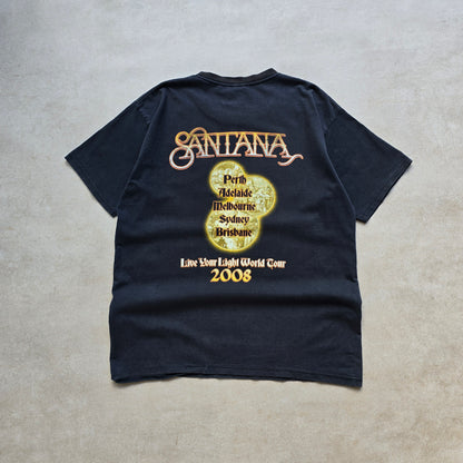 Santana Live Your Light 2008 Australia Tour Tee - S