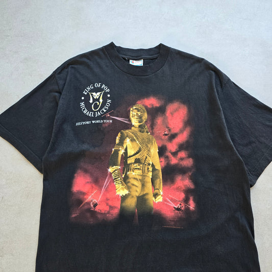 Vintage 1996 Michael Jackson King of Pop Tour Tee - L