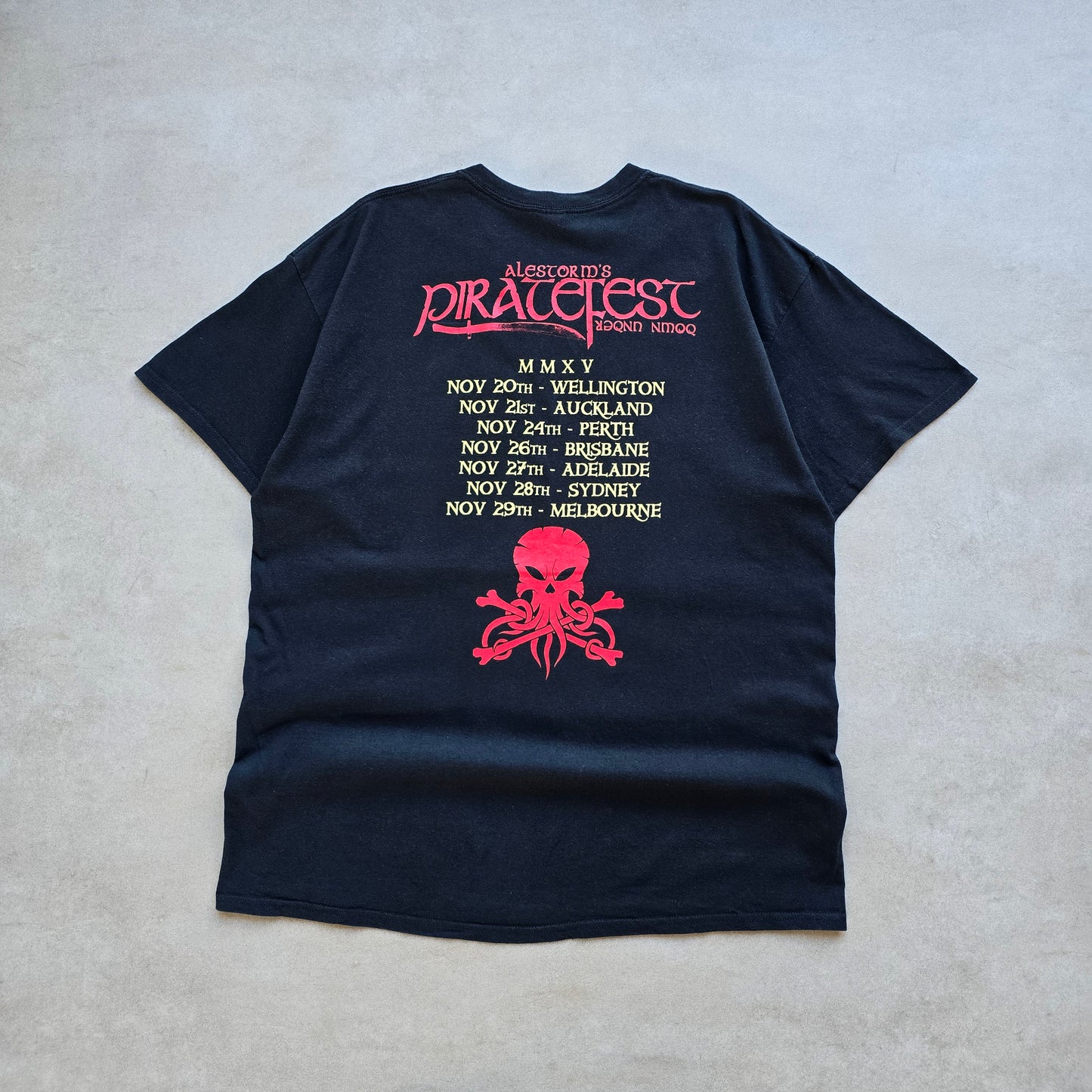 Alestorm Piratefest Down Under 2015 Tee - XL