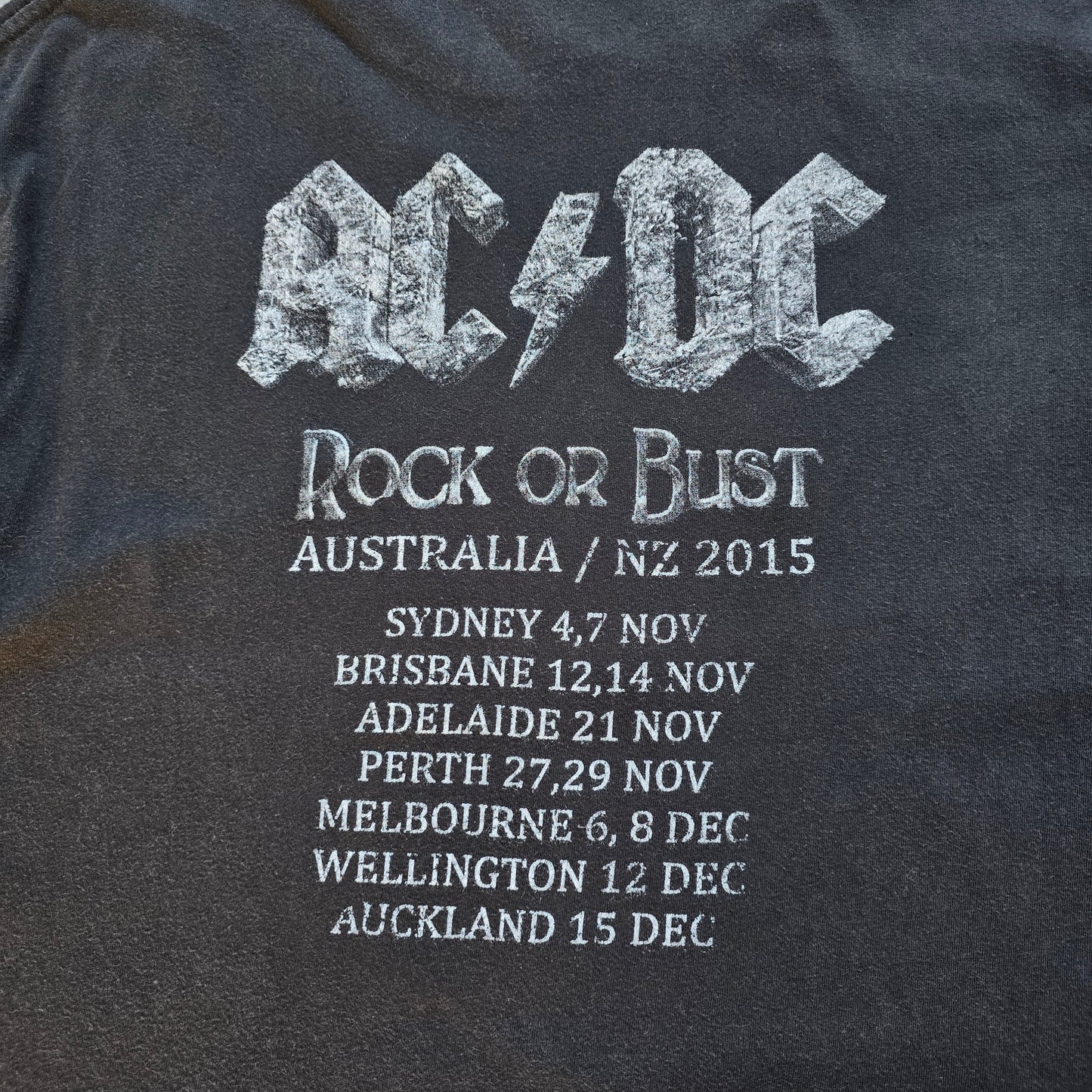 ACDC Rock or Bust 2015 Australia Tour Tee - L/XL