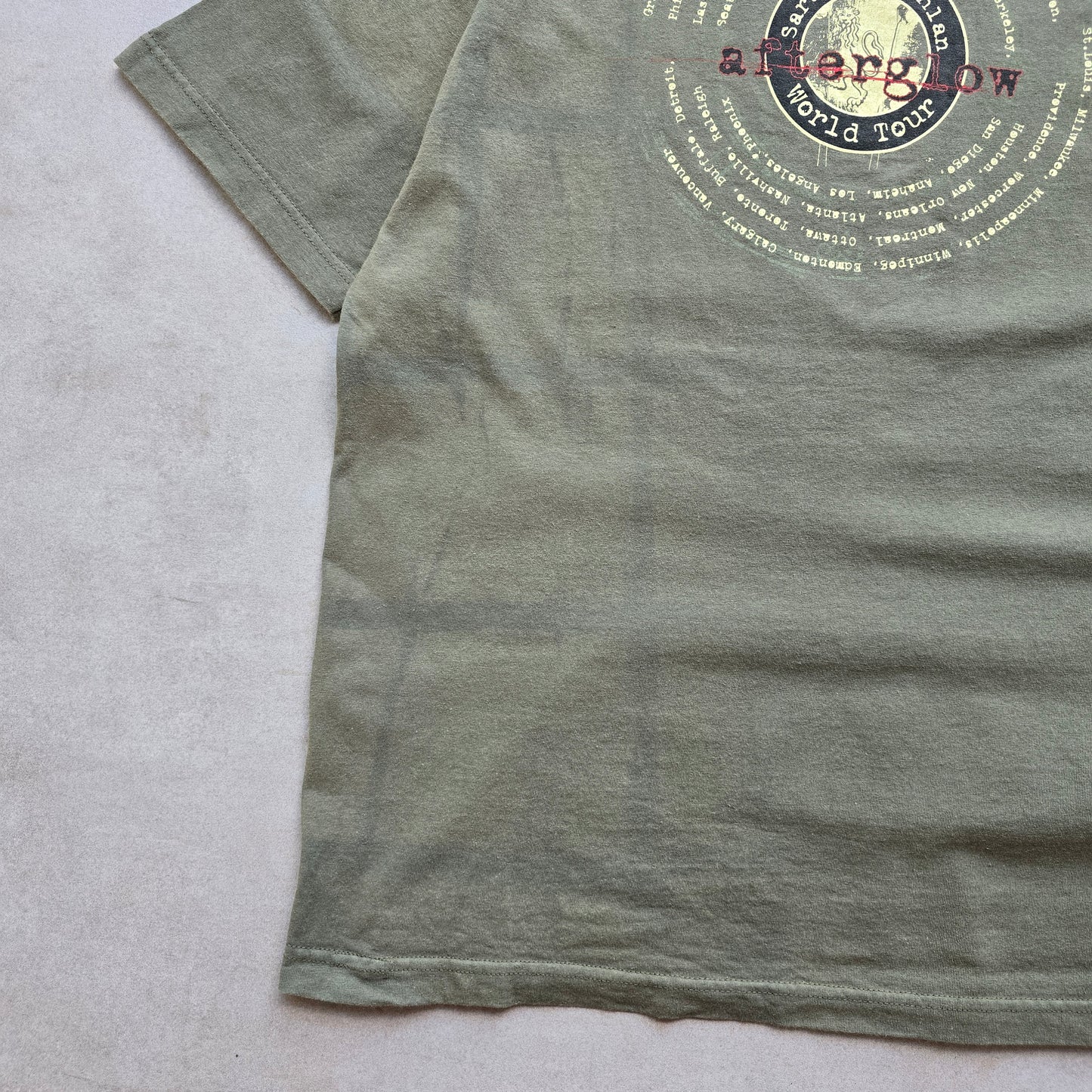 Vintage Sarah McLachlan Afterglow World Tour Tee - XL