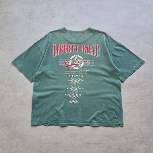 Vintage 1993 Steve Grace Liberty Road Tour Tee - L