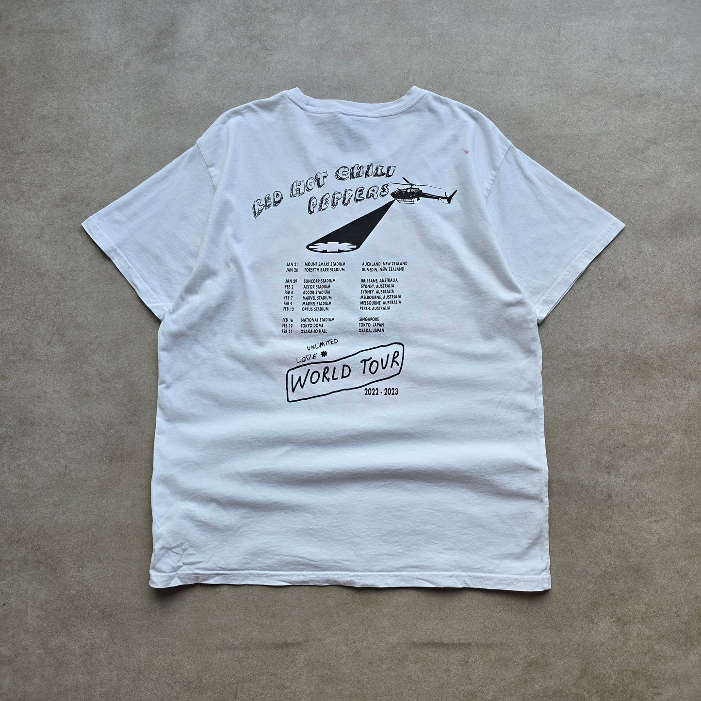 Red Hot Chilli Peppers 2022 World Tour Tee - L/XL