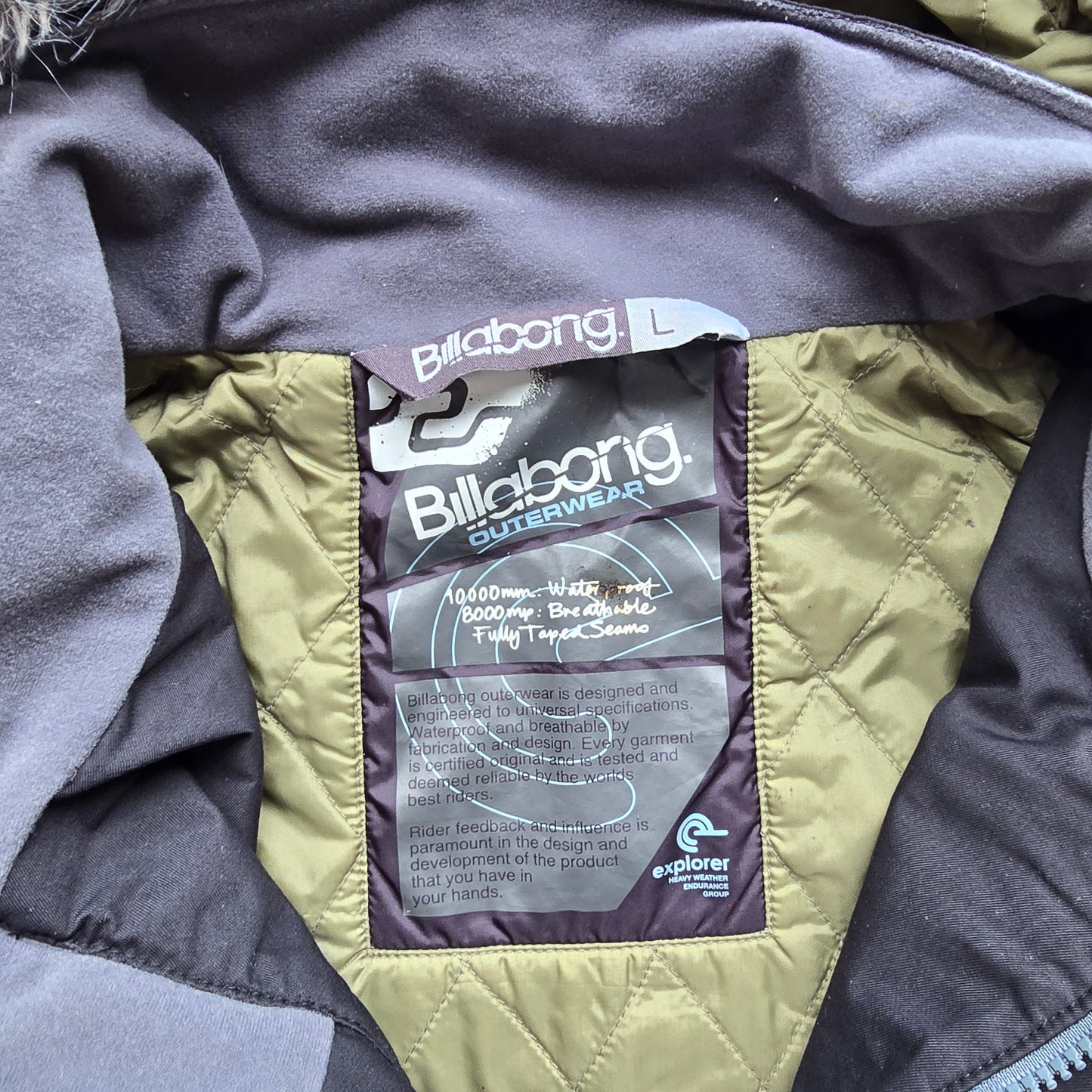 Vintage 2000's Billabong Explorer Waterproof Jacket - L