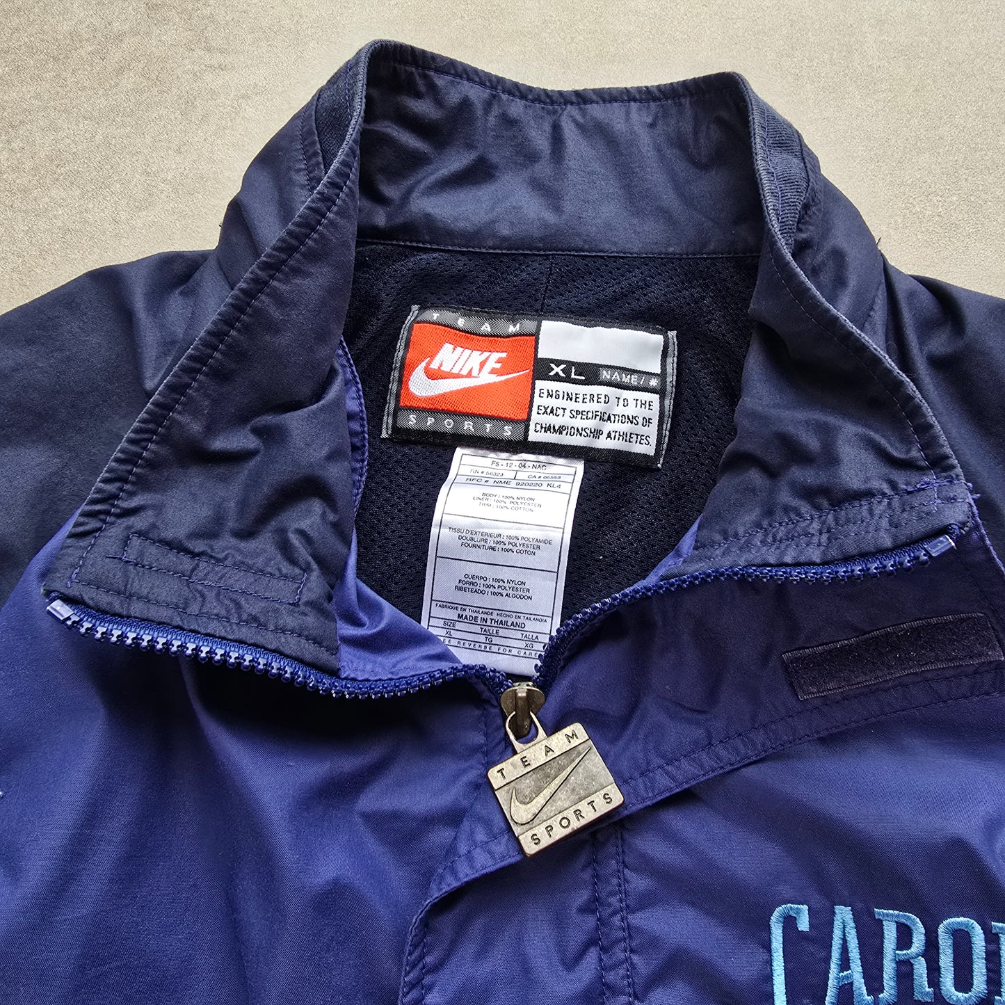 Vintage 90's Nike North Carolina Windbreaker Jacket - XL