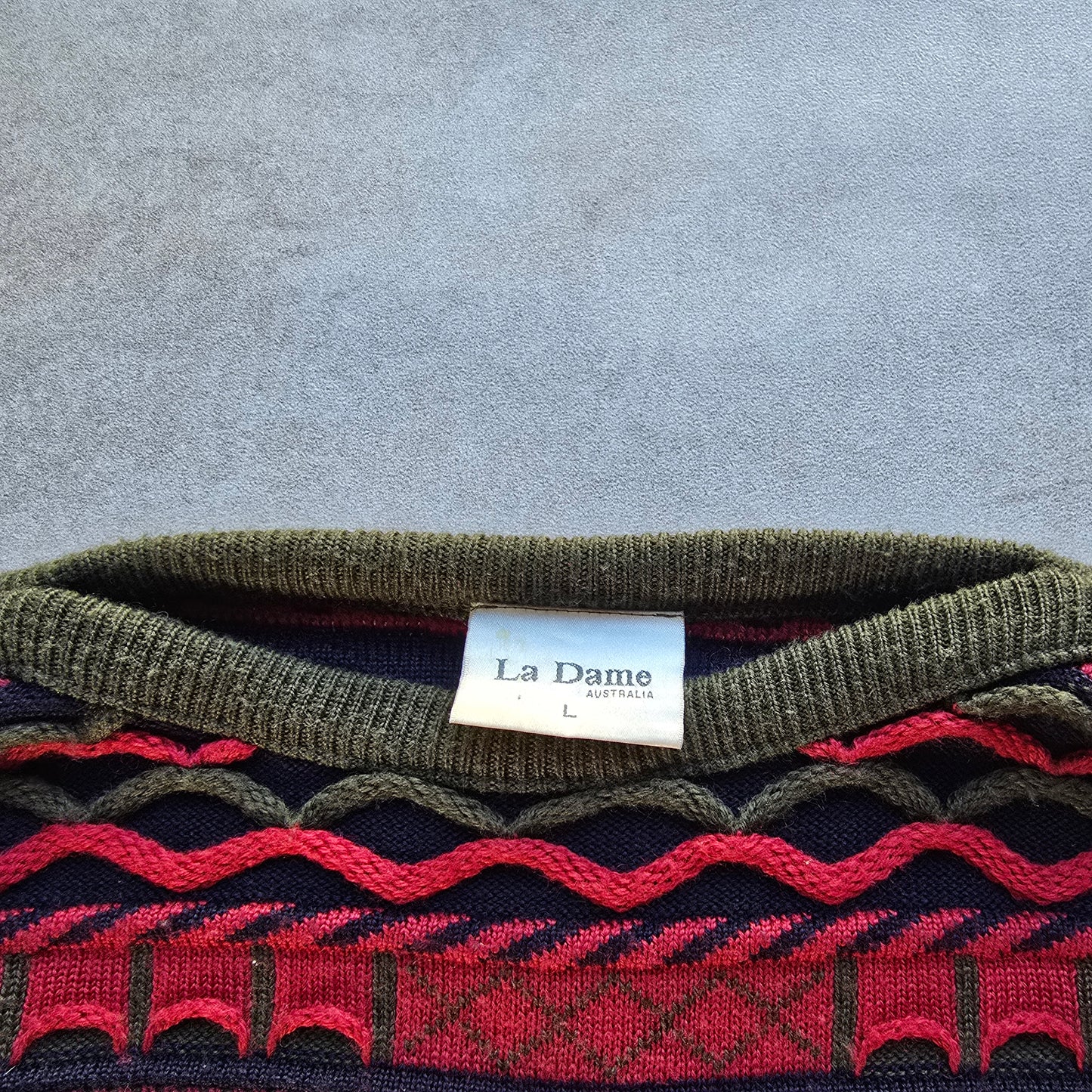 Vintage La Dame Australia Knit Sweater - L