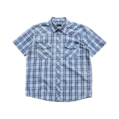Vintage Wrangler Pearl Snap Short Sleeve Button Up Shirt - L/XL