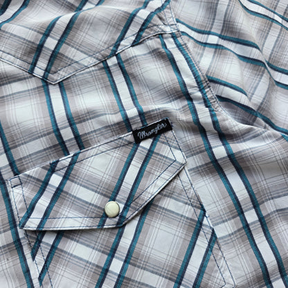 Vintage Wrangler Pearl Snap Short Sleeve Button Up Shirt - L/XL