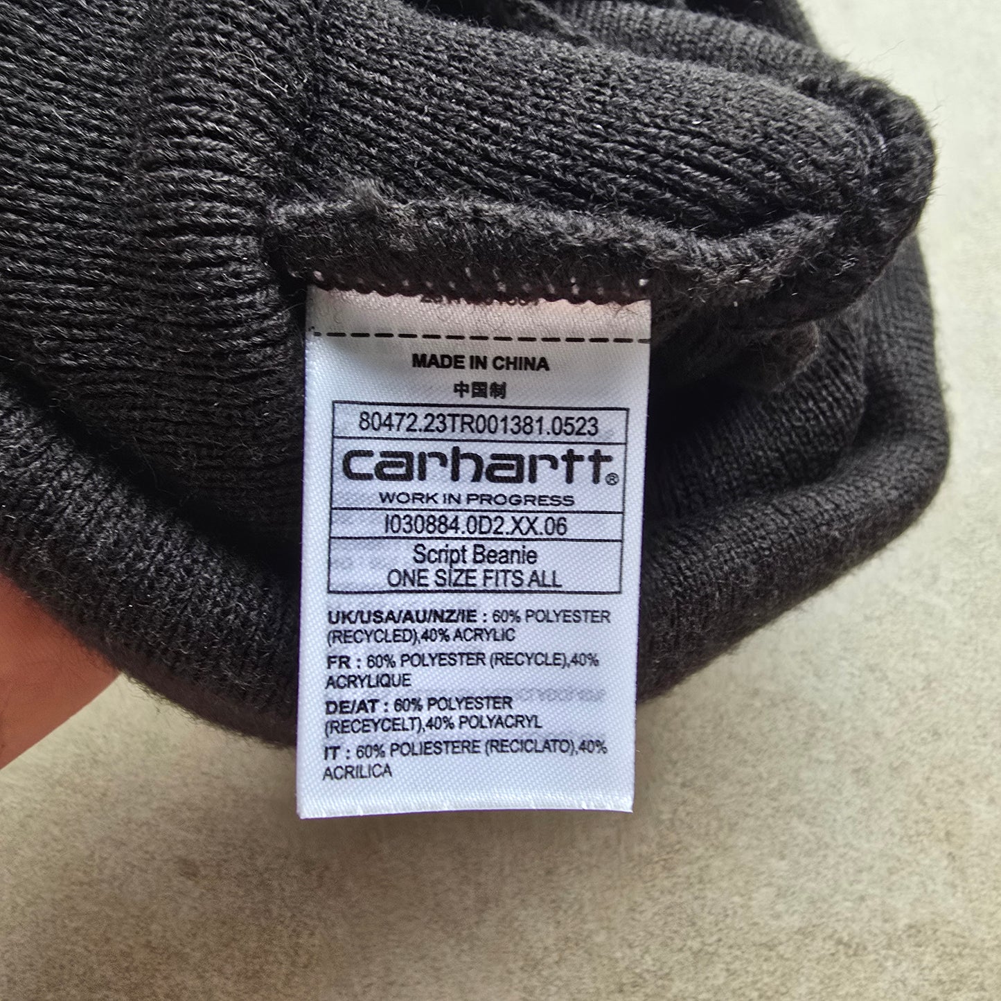 Carhartt WIP Script Beanie