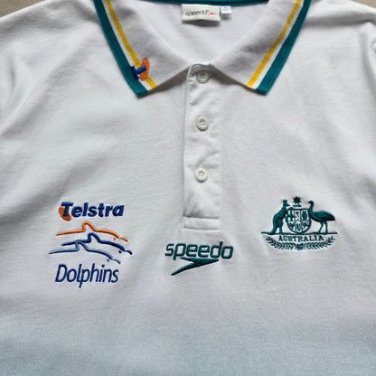 Vintage Dolphins Australia Swimming Team Polo Shirt - S/M