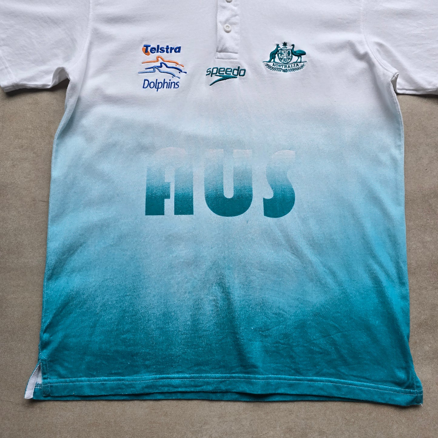 Vintage Dolphins Australia Swimming Team Polo Shirt - S/M