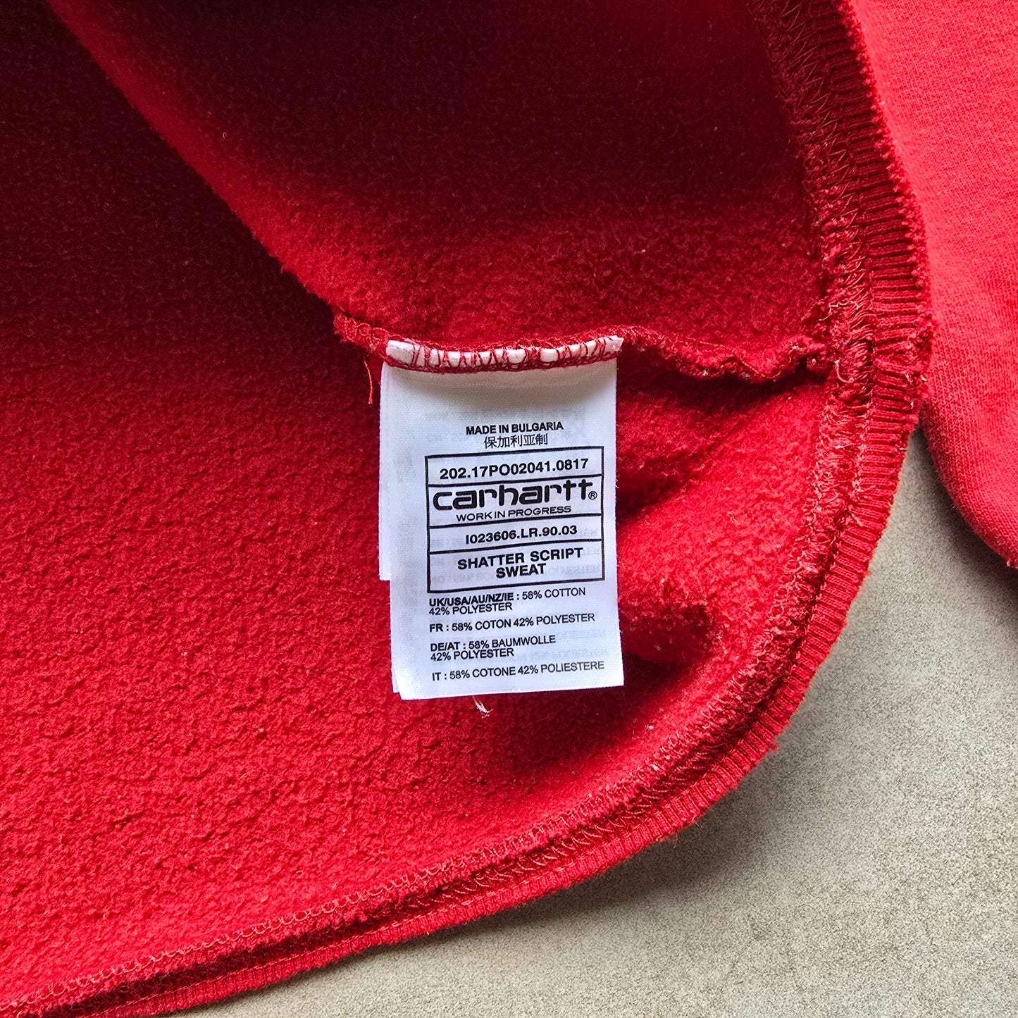 Carhartt WIP 1/4 Zip Sweatshirt - M