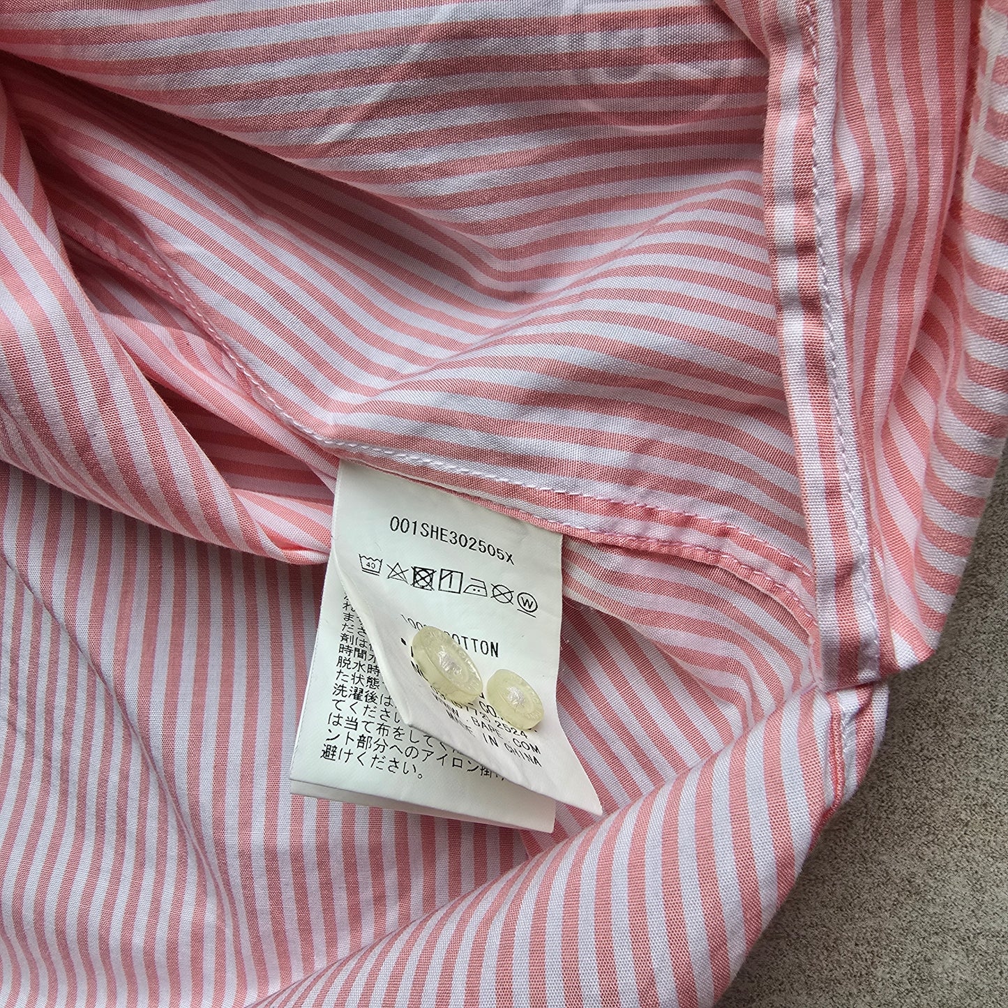 A Bathing Ape Striped Long Sleeve Button Up Shirt -XS
