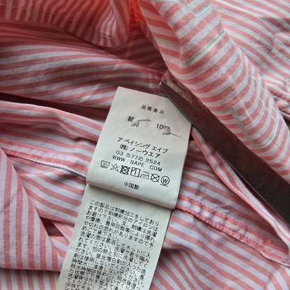 A Bathing Ape Striped Long Sleeve Button Up Shirt -XS
