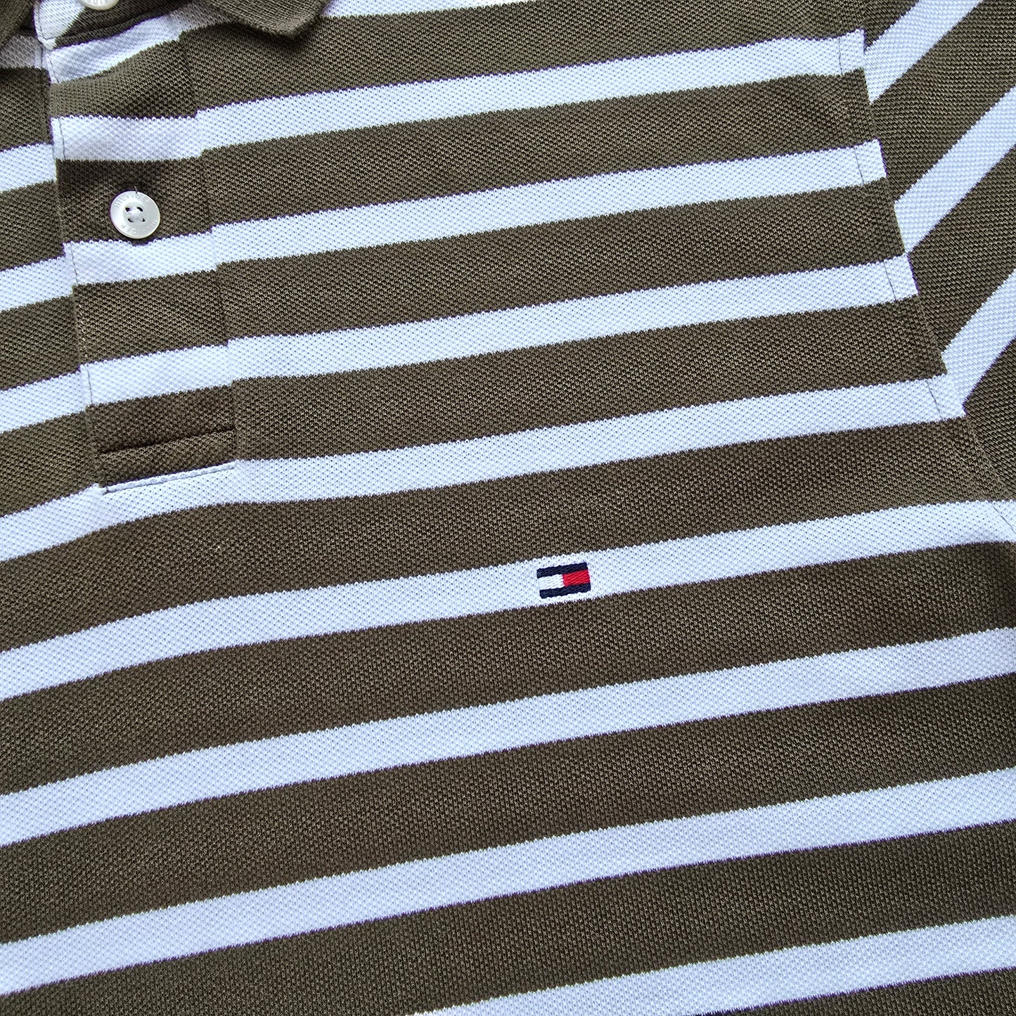 Tommy Hilfiger Striped Polo Shirt - S/M